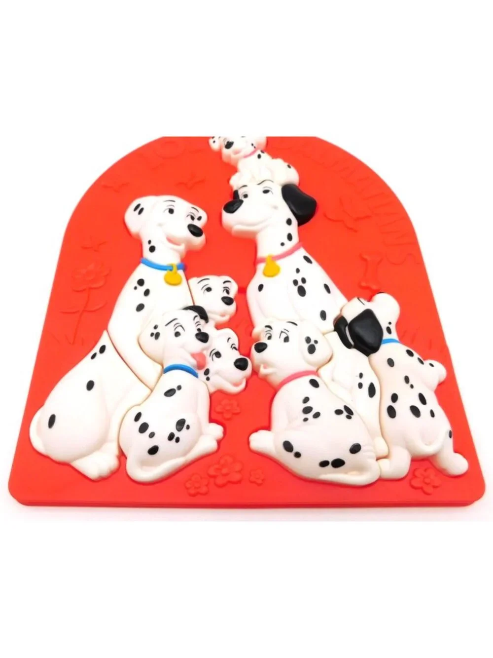 Vintage Plastic 101 Dalmatians 3D Puzzle Learning Toy 1993 Dog Puppy Shapes